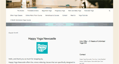 Desktop Screenshot of happyyoganewcastle.com